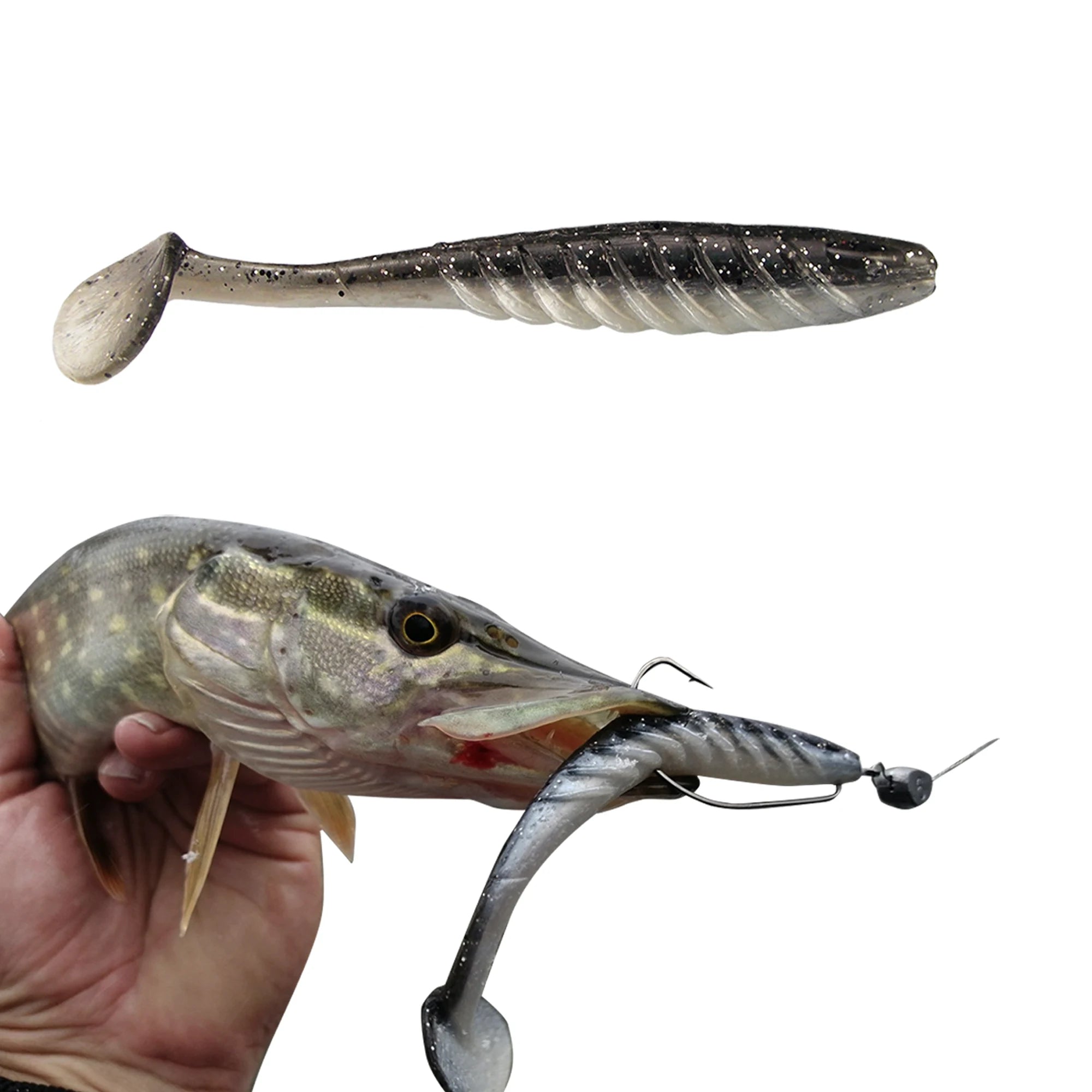 ESFISHING Ripple Shad Soft lure 100mm 125mm Paddle Tail Swimbait