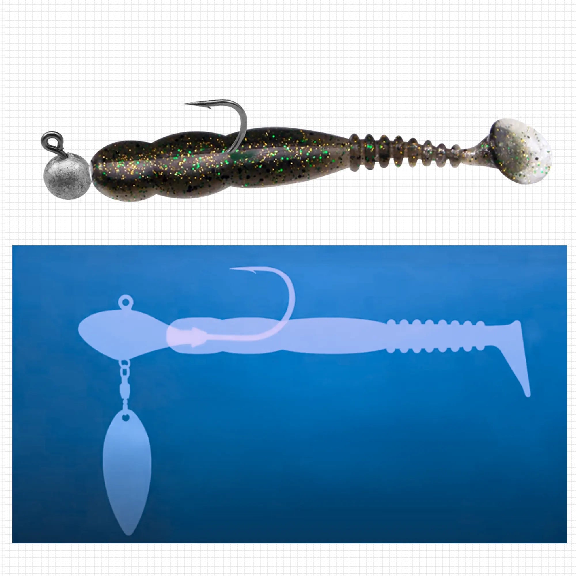 ESFISHING Fishing Bait Rock Shiner 95mm 115mm For Pike Bass Fishing 6pcs