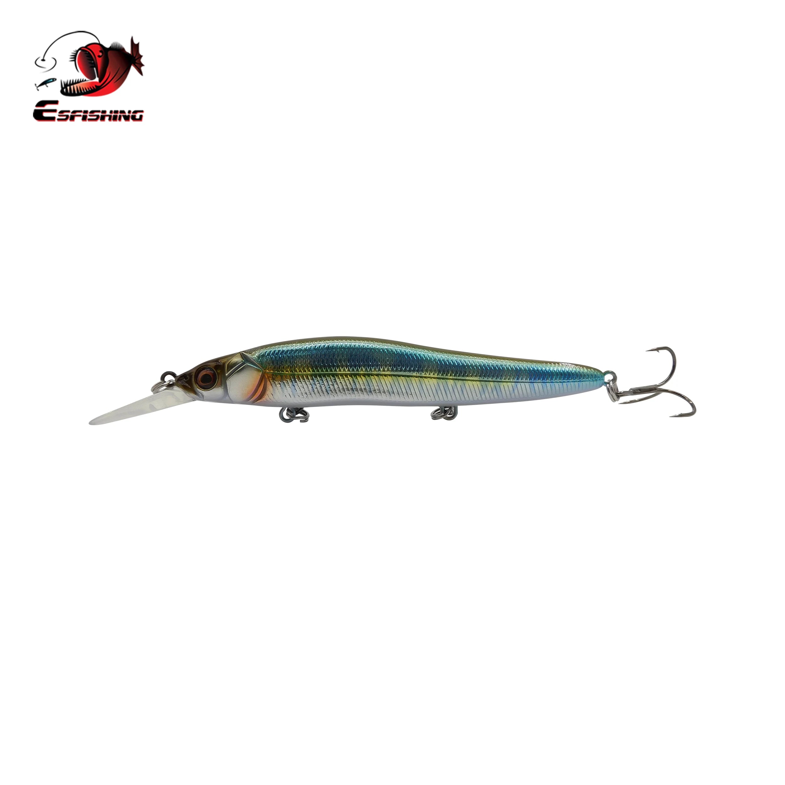 Suspending jerkbait designed for twitch-and-pause retrieves