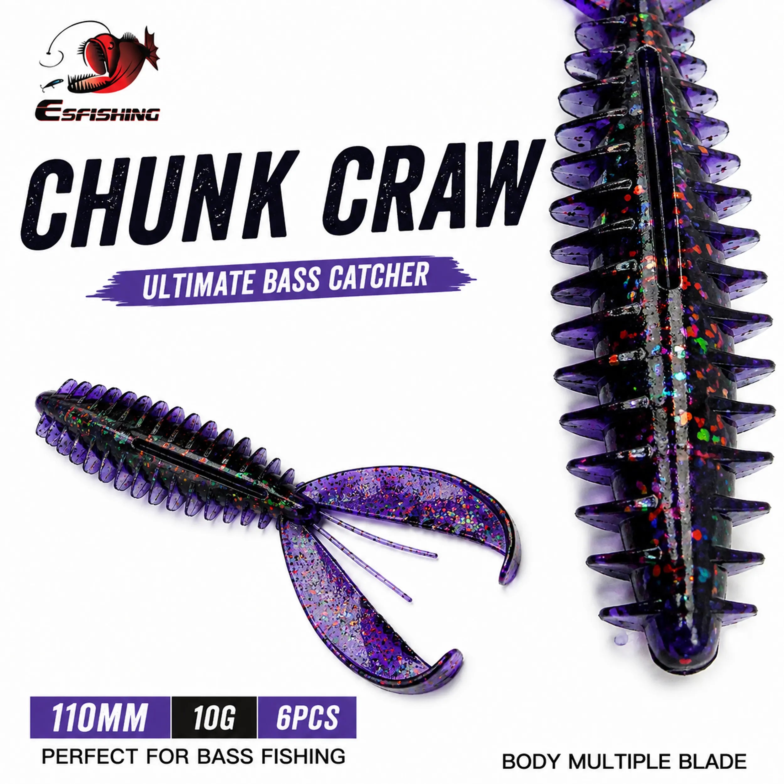 110mm flexible soft plastic swimbait with paddle tail action