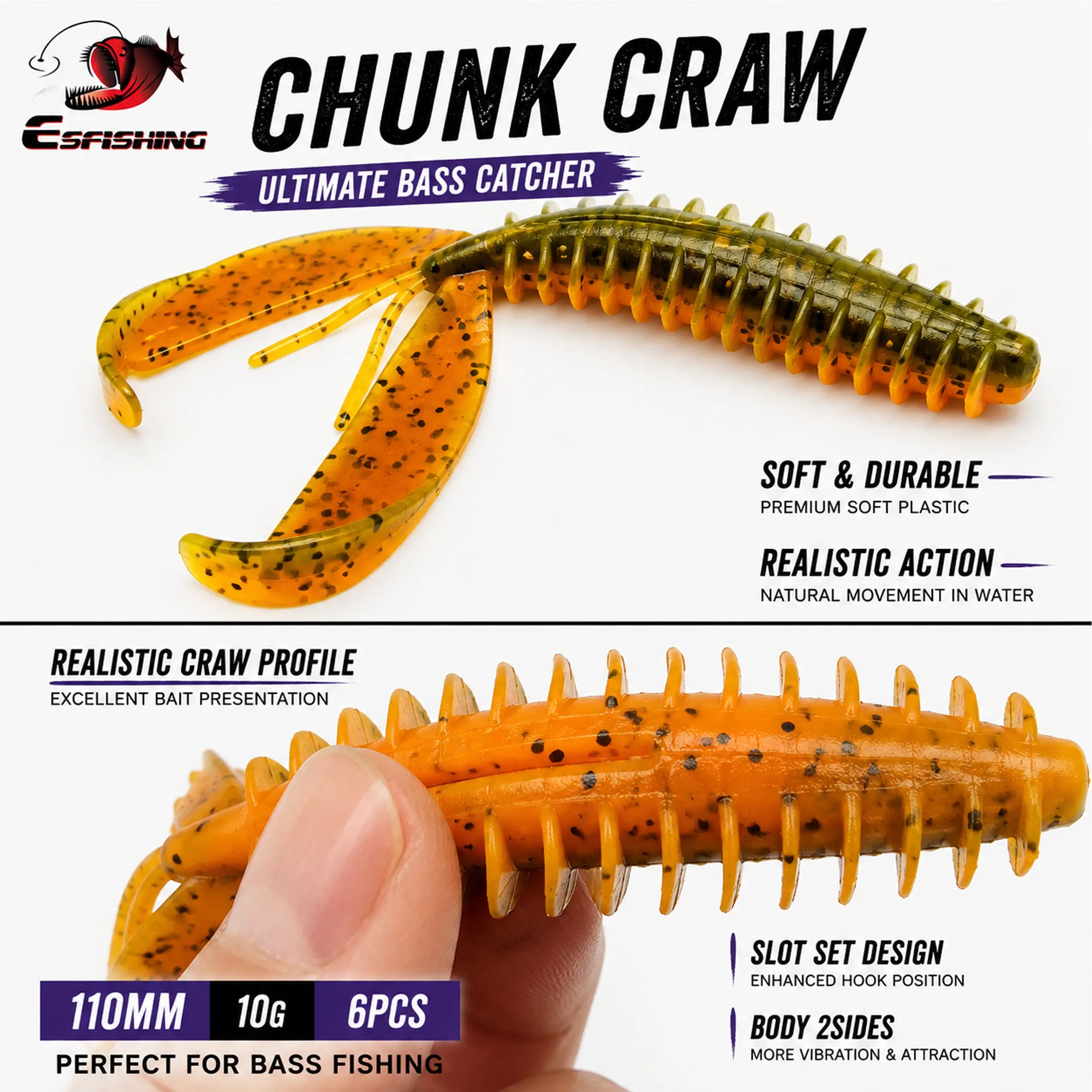 creature bait for fishing around weeds and structure