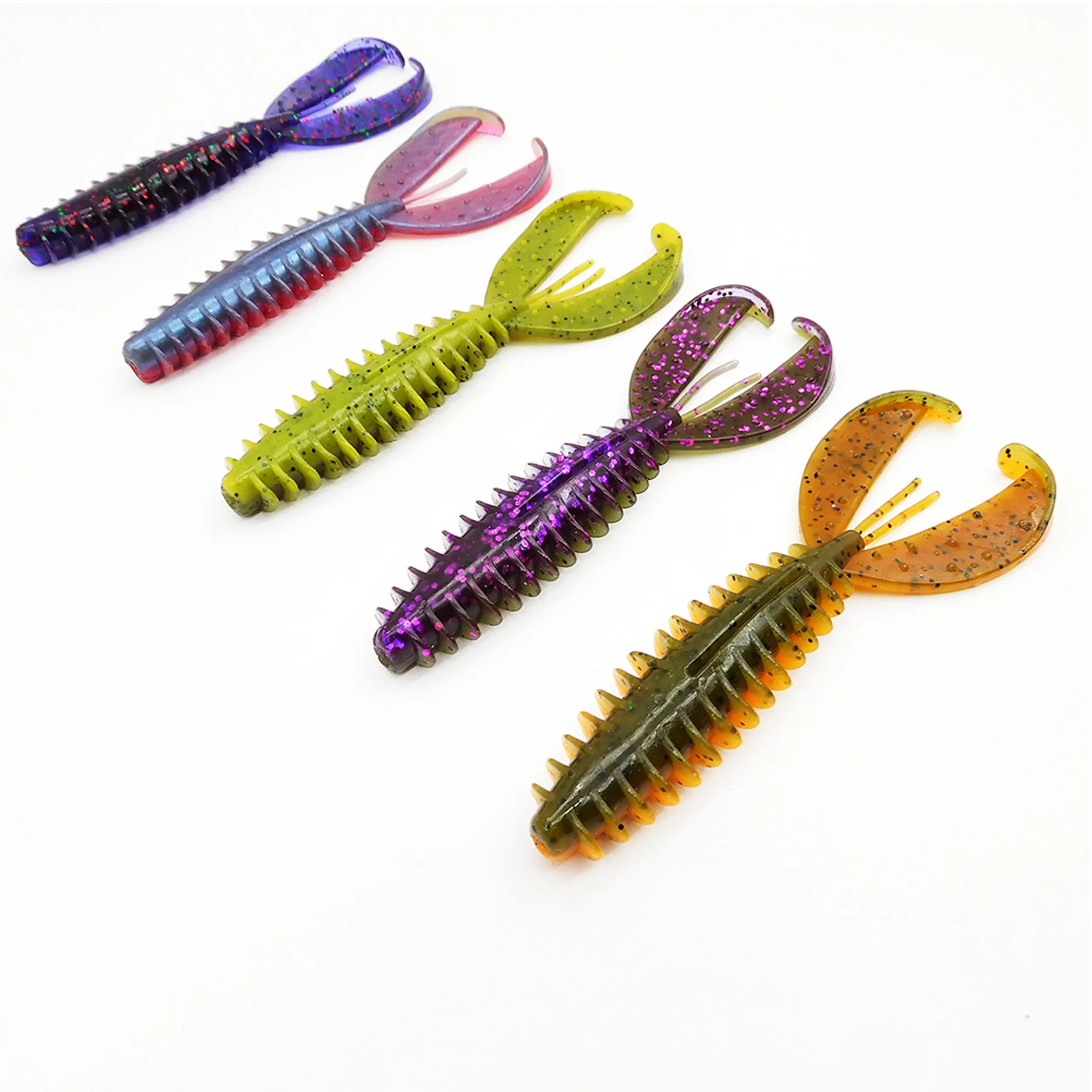 110mm chunk craw soft swimbait colors for bass and pike fishing