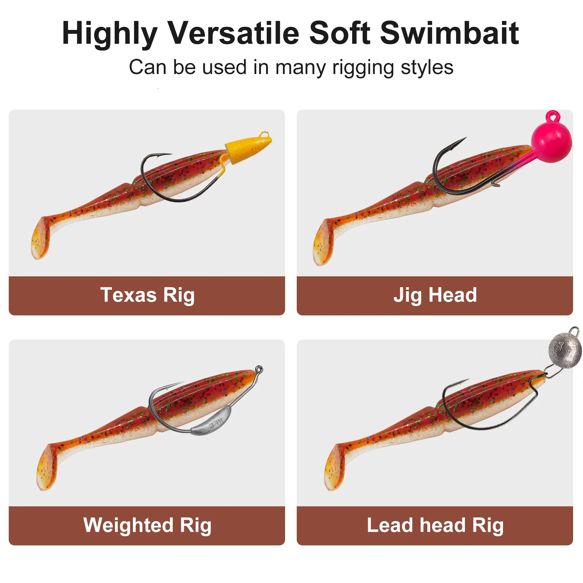 swimbait soft lure for pike perch fishing