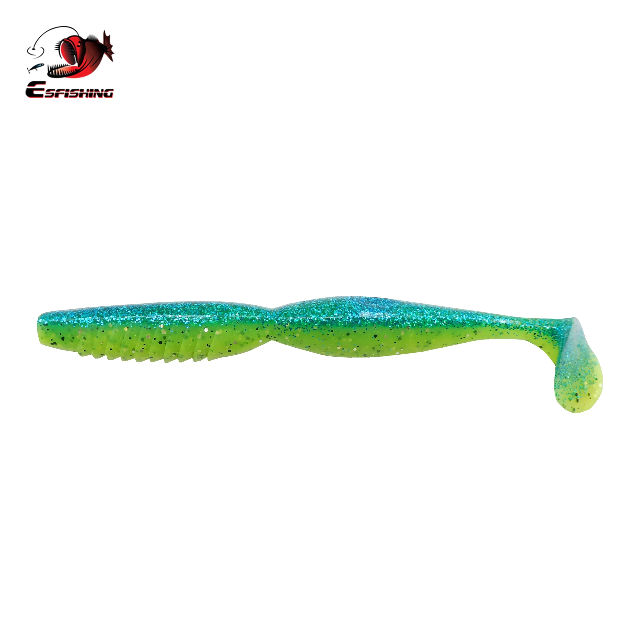 ESFISHING Spiner Shad Soft plastic bait 4inch 5inch Swimbaits