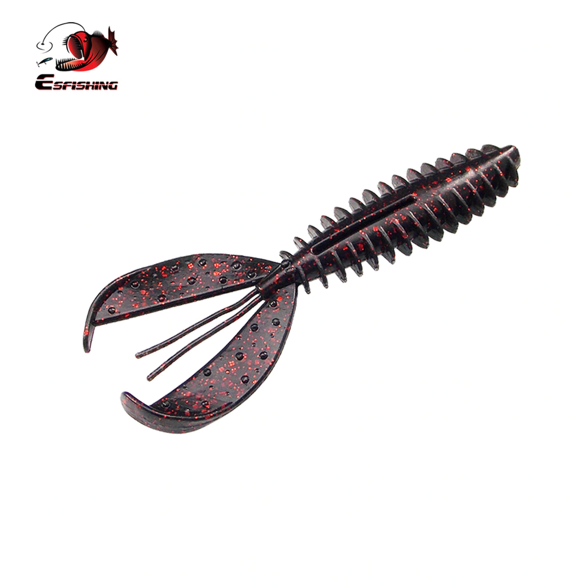 black red craw bait for flipping docks and heavy cover