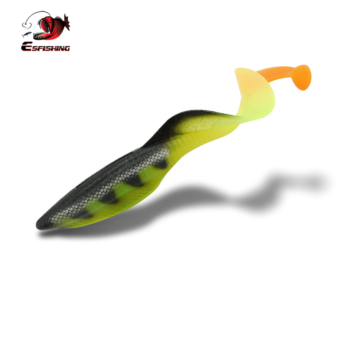ESFishing Dragon Grub 150mm Heavy Duty Swimbaits for Trophy Bass, Pike, Walleye & Muskie
