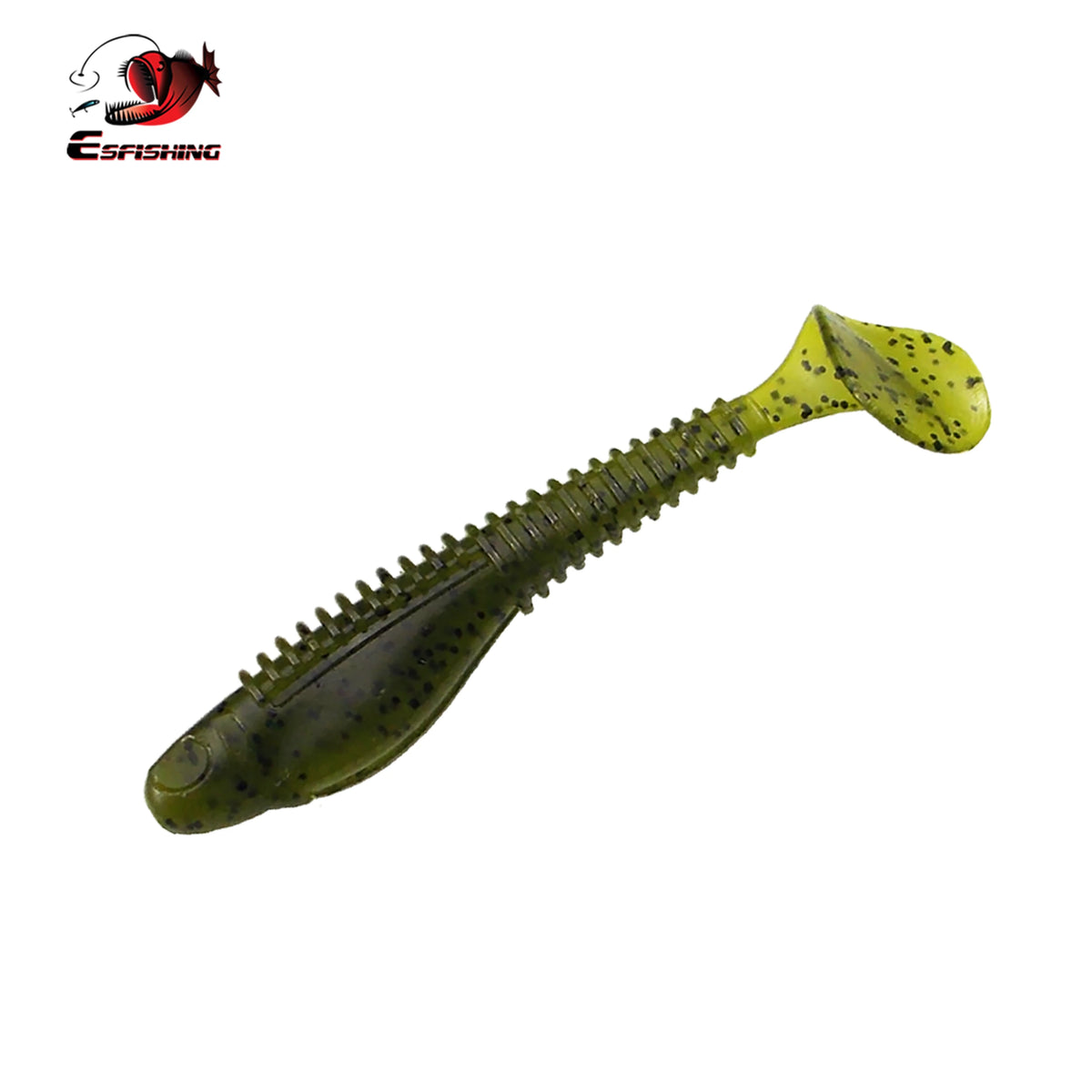 Watermelon esfishing shad lure for bass pike