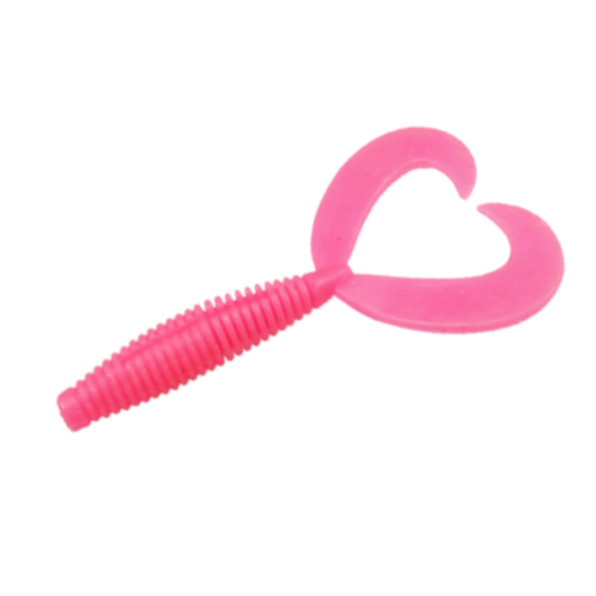 plastic lure pink color for bass fishing