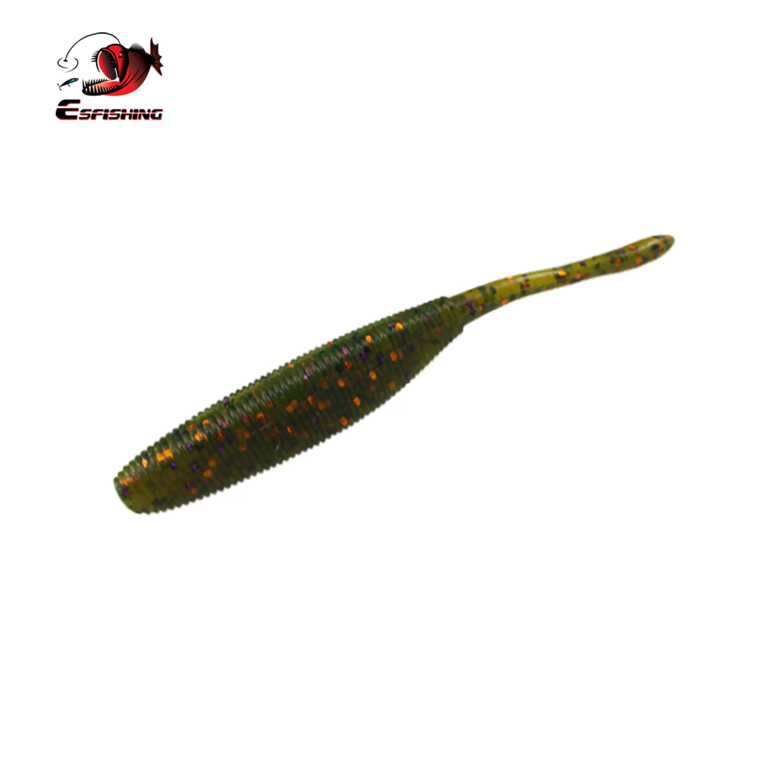 Leurre souple shad 10 cm à l'odeur de crevette (8 pièces)