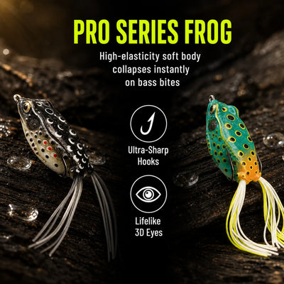 Hollow Frog 65mm Topwater Weedless Lure 15g 2pcs
