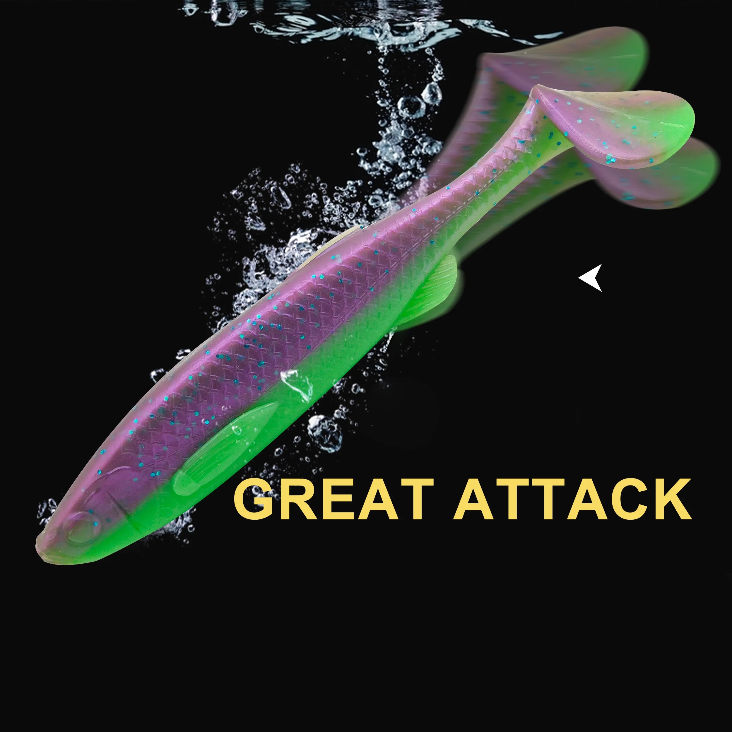 Lifelike T tail soft shad lure 5in 