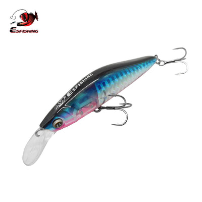 Realistic Minnow Fishing Lure – Sinking Hard Bait for Bass, Pike and Walleye