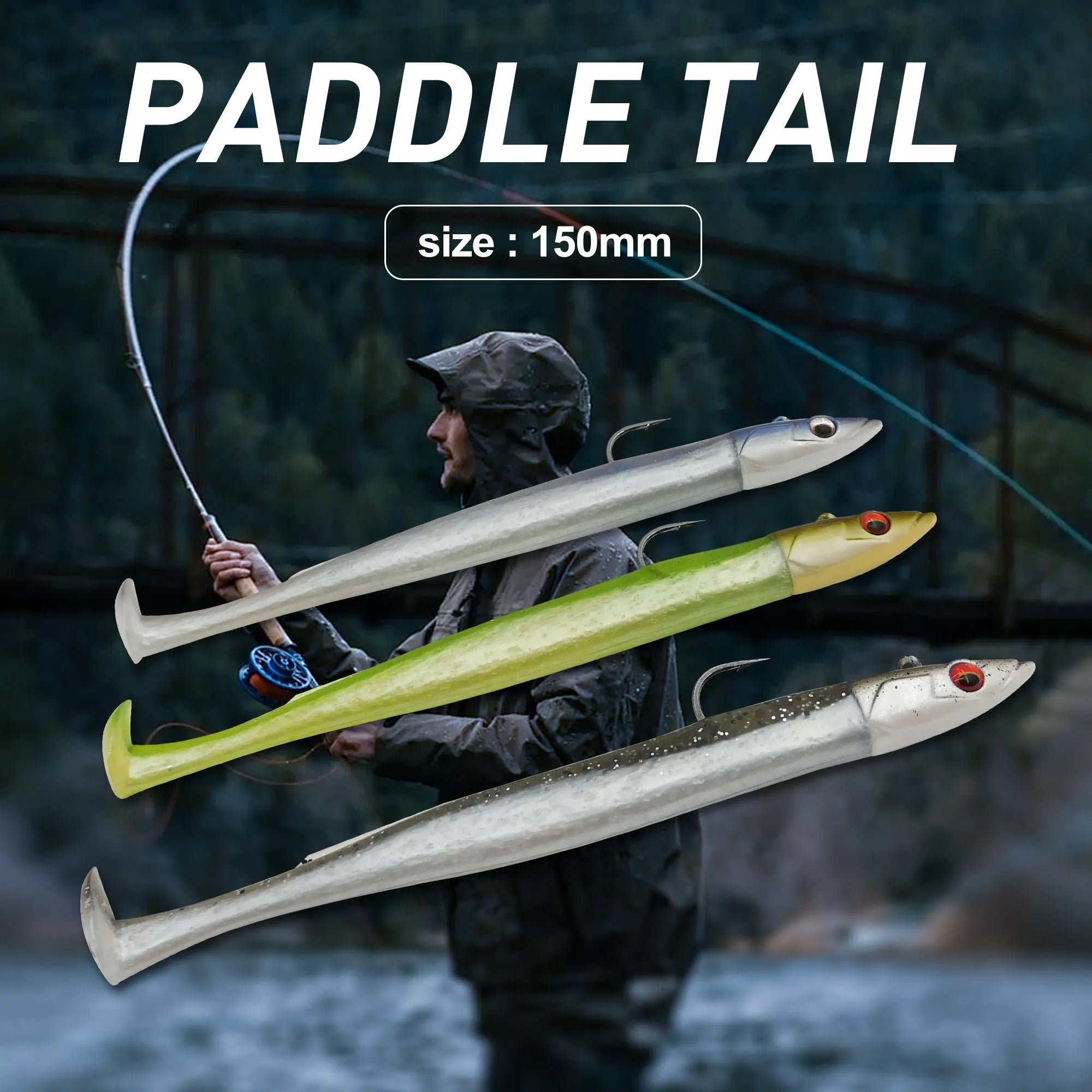 Swimbait for bass fishing with hook