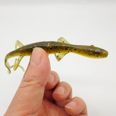 Flexible Soft lure lizard for bass