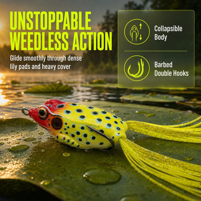 15g hollow frog lure for pike