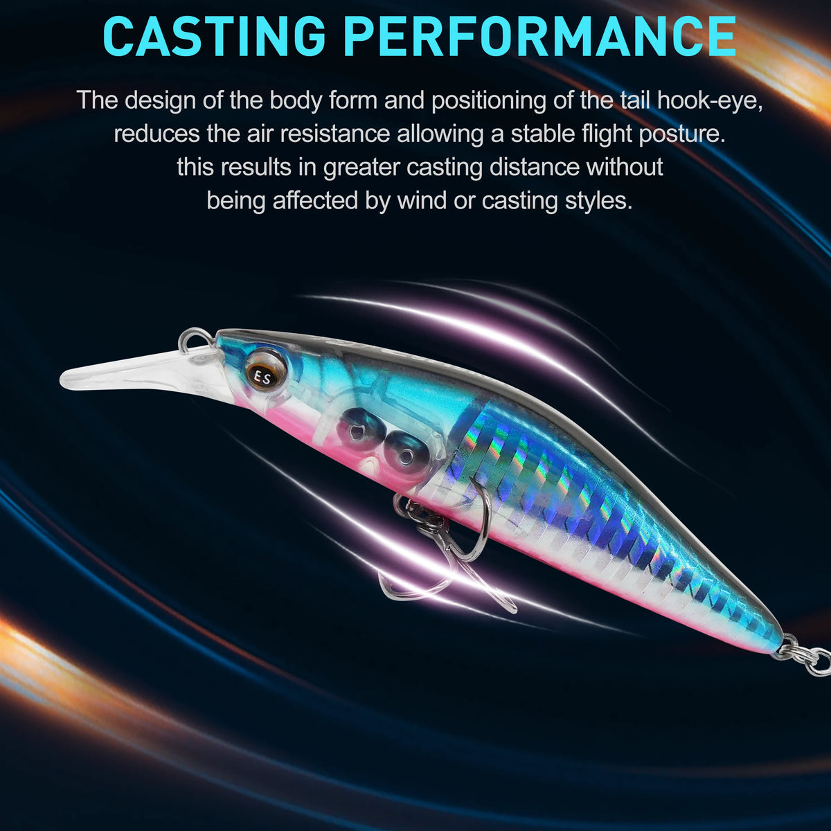 Super Natural 80mm 12g Sinking Minnow Lure – Realistic Jerkbait for Bass Fishing