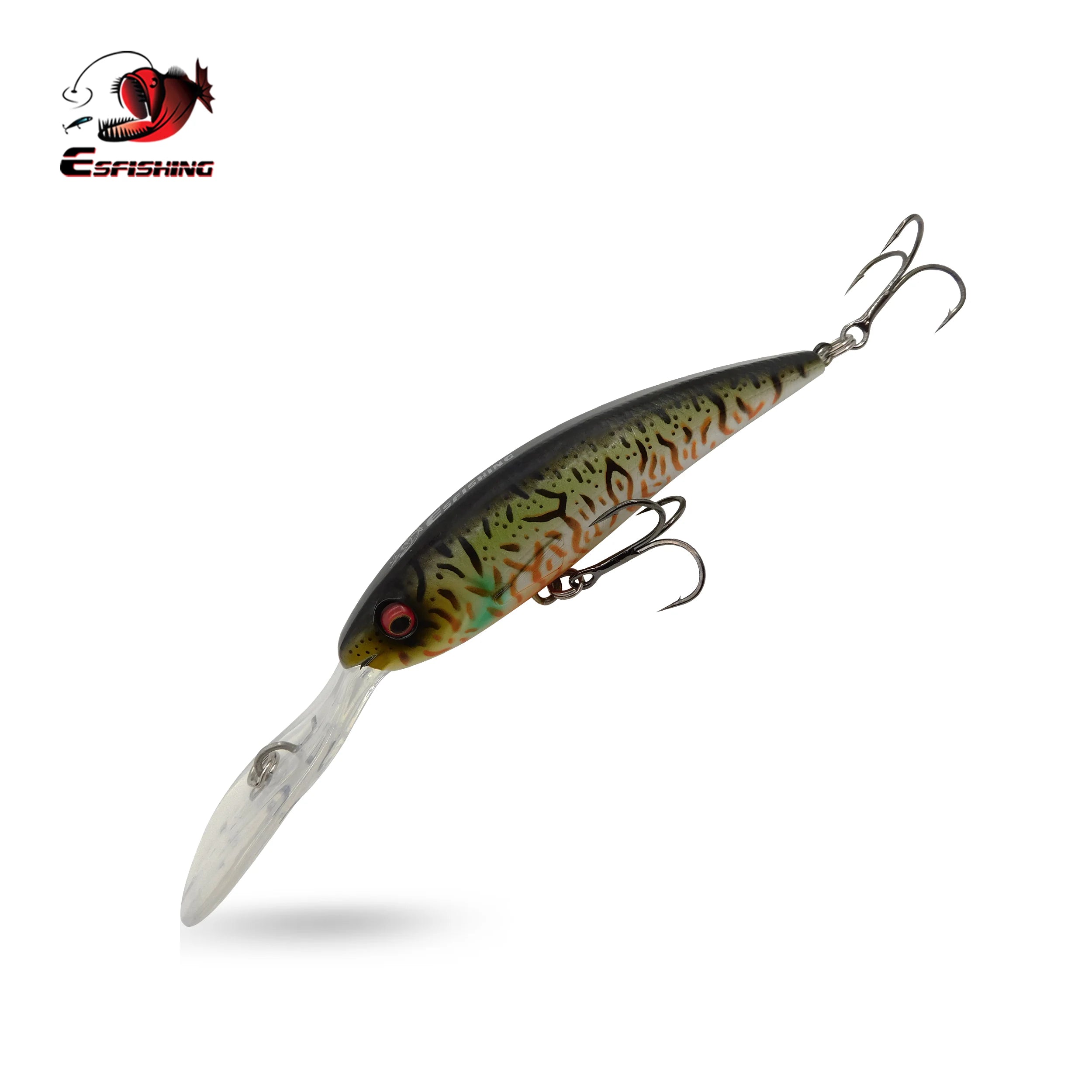 ESFISHING Easy Sprinter 90mm Deep Diving Crankbait Lure 16g, 0-25ft Deep Runner Hard Bait for Bass Fishing