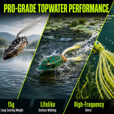 Frog fishing bait for weeds and grass
