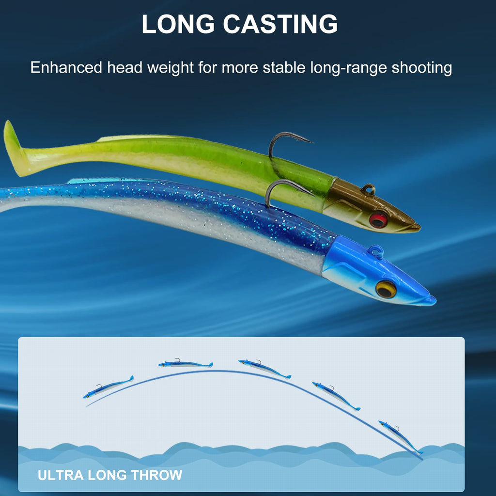 Long cast Paddle tail swimbait 150mm 
