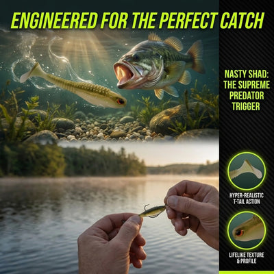 ESFISHING Nasty shad plastic soft lure