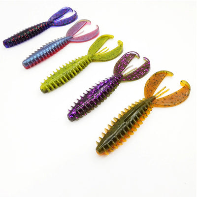 110mm chunk craw soft swimbait colors for bass and pike fishing