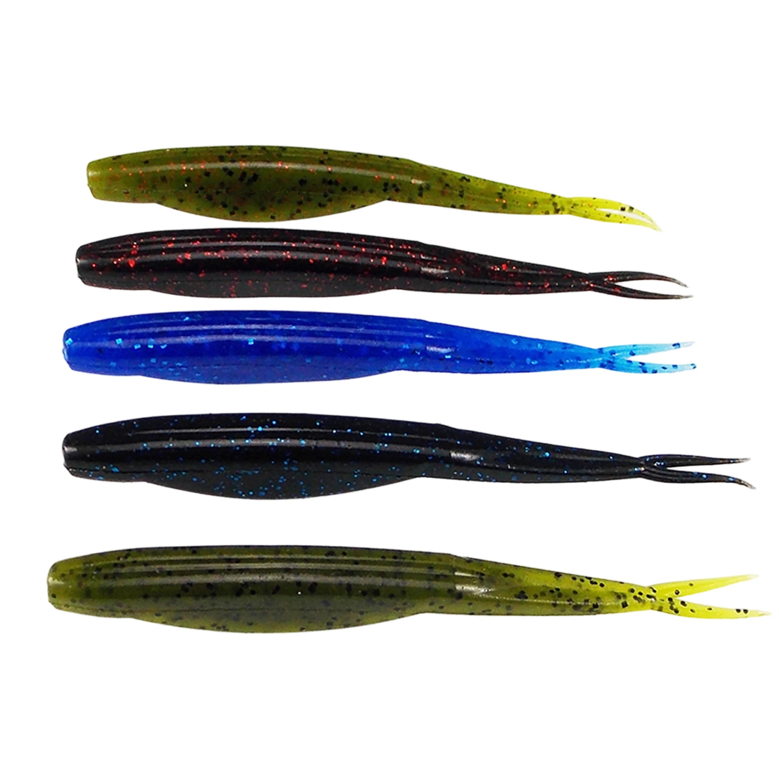 Super Fluke 120mm Soft Lure for Bass pike fishing 6pcs