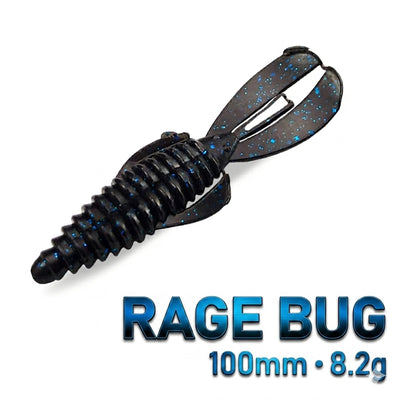 Black blue flke bass swimbait fishing lure