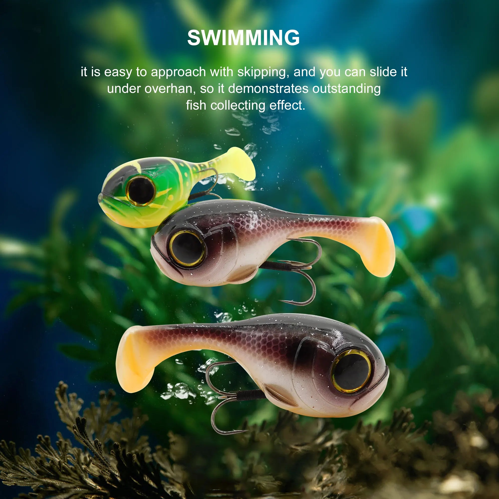 Balloonfishing 82mm Soft Fishing Lure Swimbait 1pcs