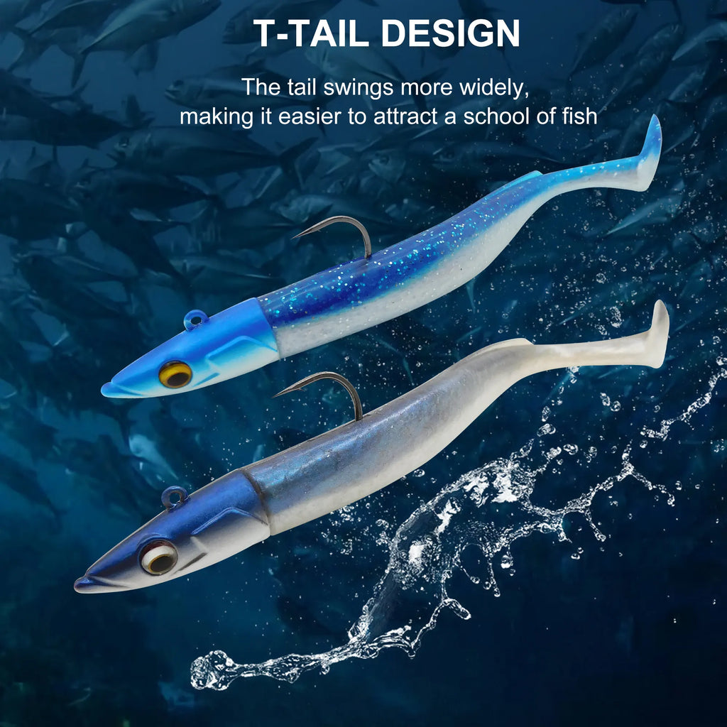 Flexible plastic swimbait Lure 150mm