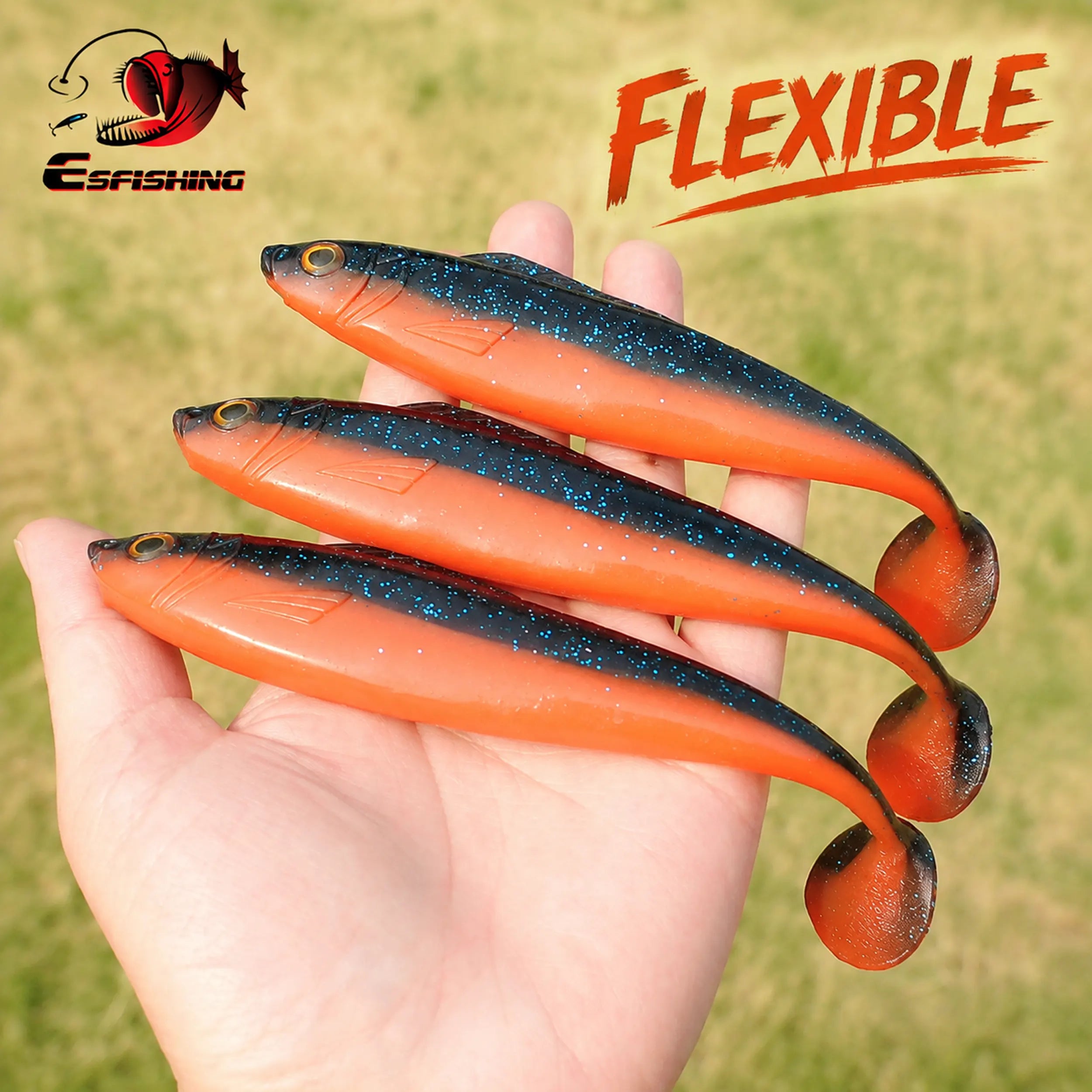 paddle tail fishing lure with natural swimming action