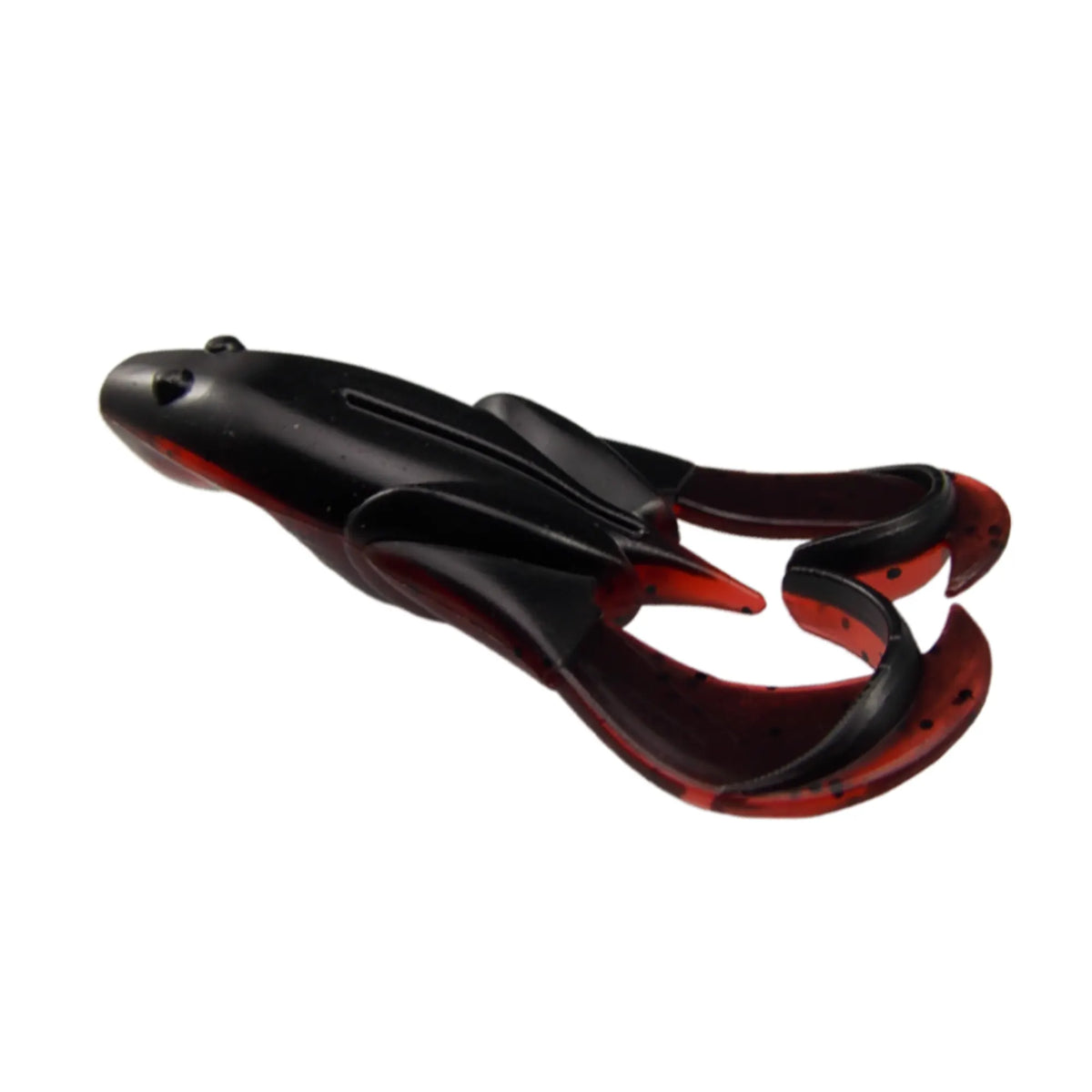 Black red Noisy flapper frog 75mm for fishing