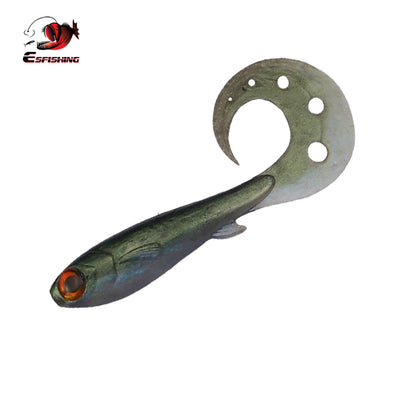 Natural Color Curly Swimmer Fishing Lure