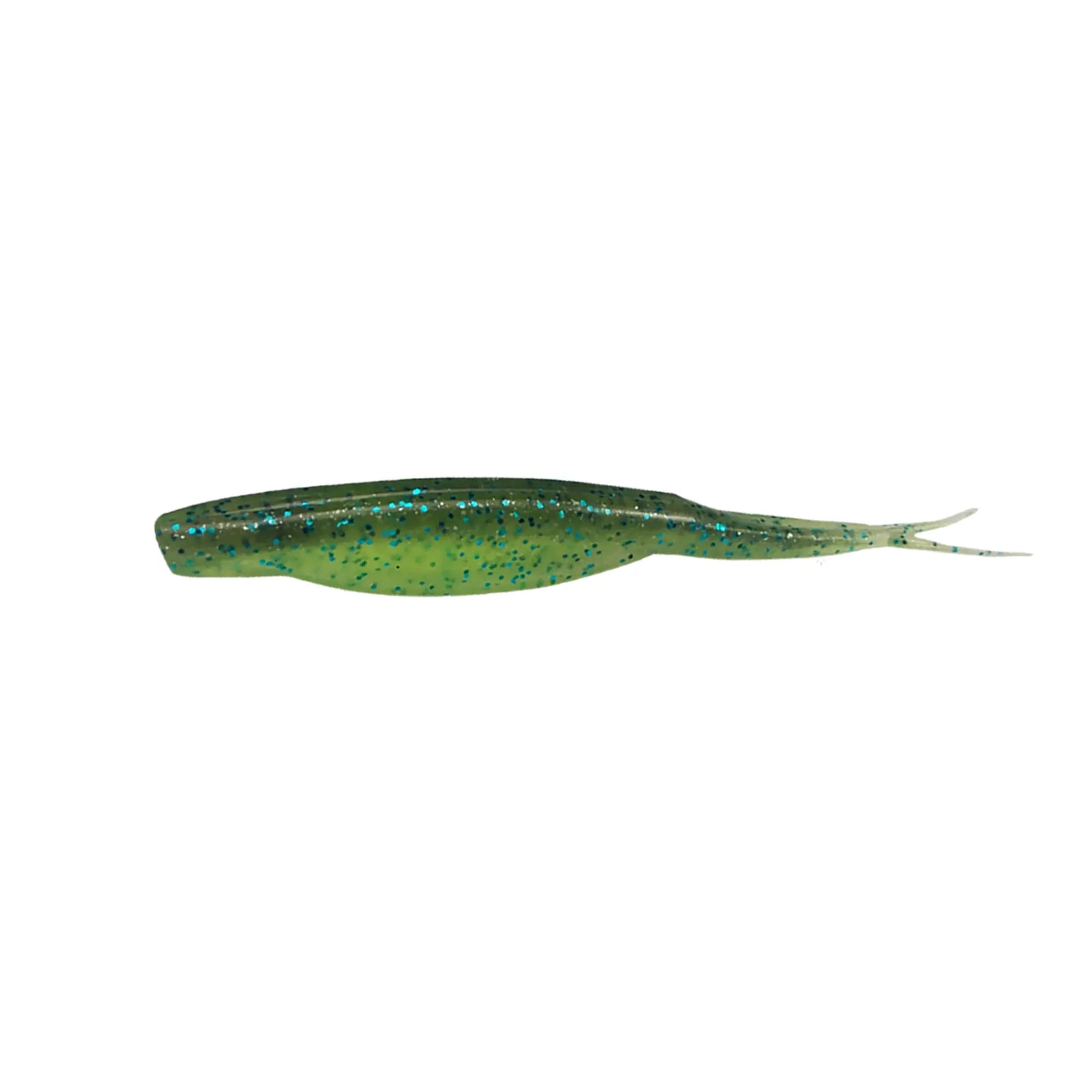 Green Split tail super fluke gulp soft lure