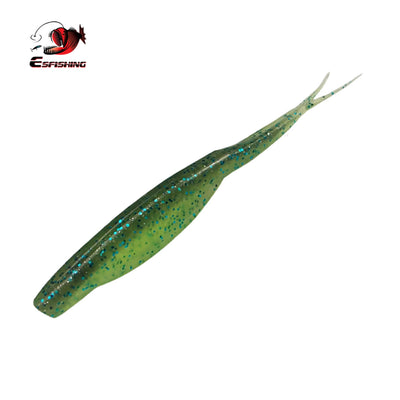 12 leurres souples Super Fluke 120 mm pour achigan
