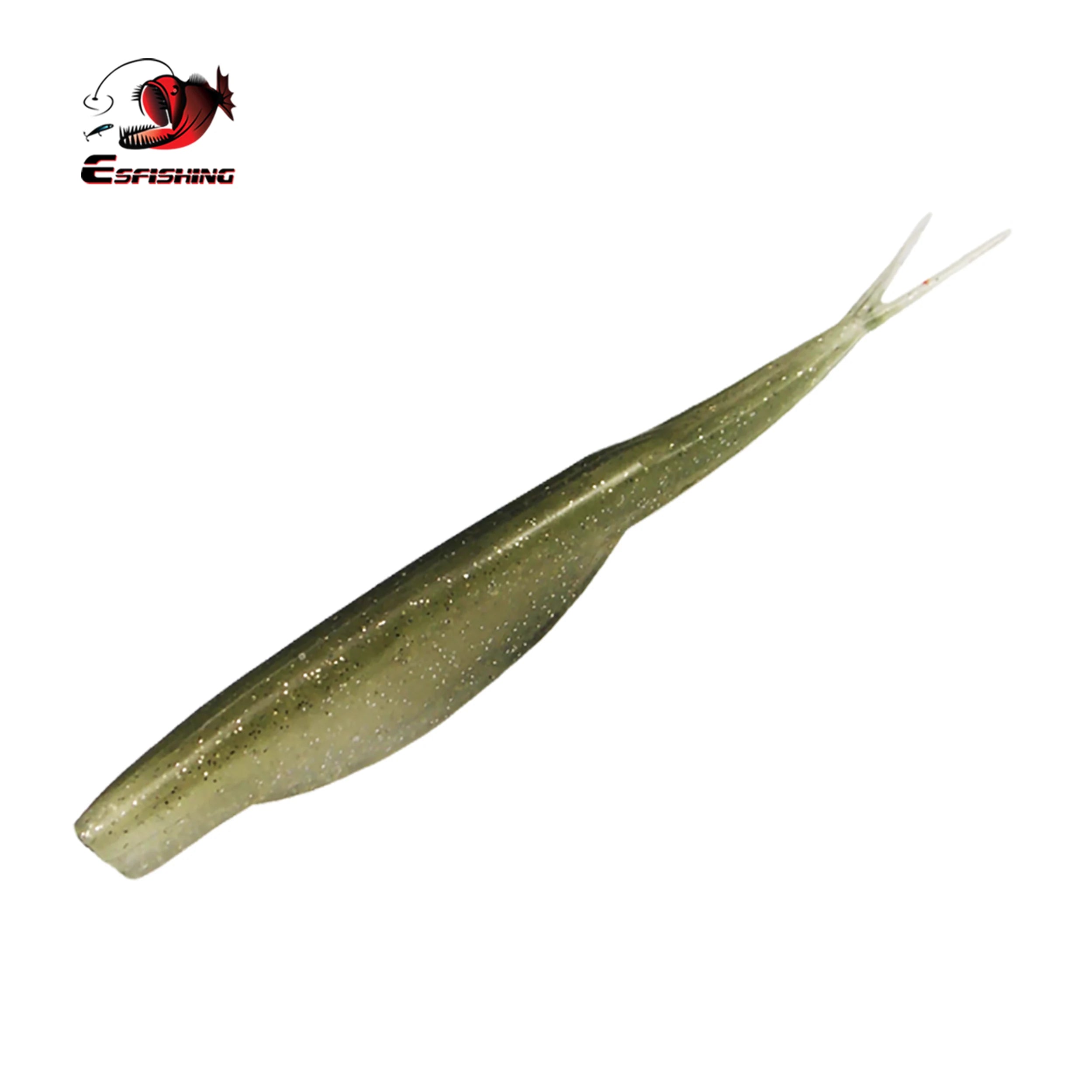 12 leurres souples Super Fluke 120 mm pour achigan