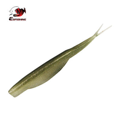 12 leurres souples Super Fluke 120 mm pour achigan