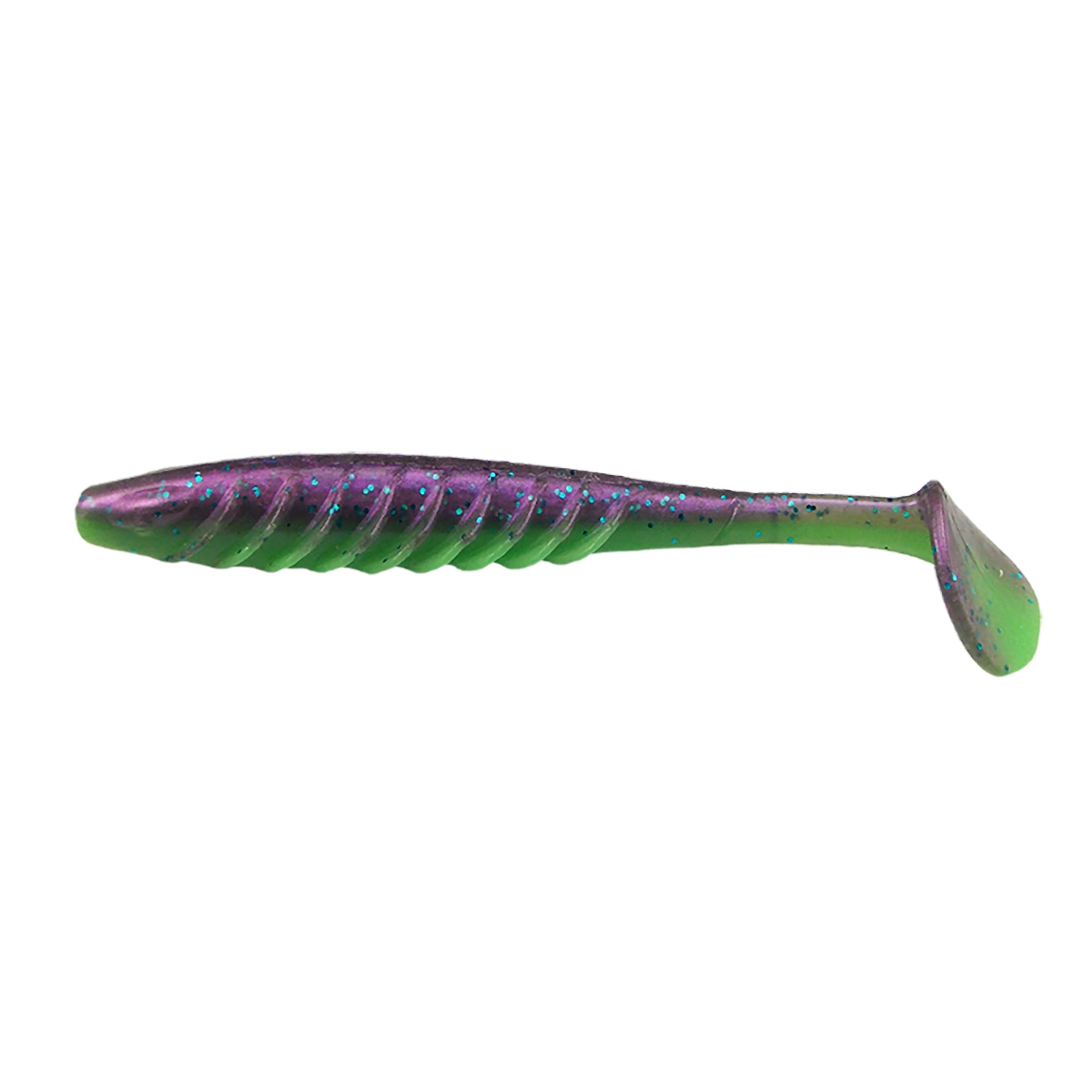 fishing lure purple green shad for bass