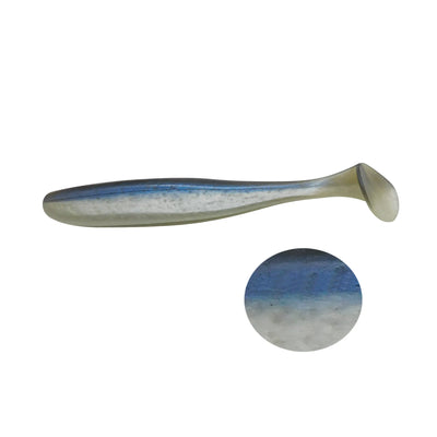ES Easy Shiner 100mm Paddle Tail Swimbait 6pcs for bass fishing