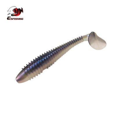 Blue white swimbaits for bass fishing