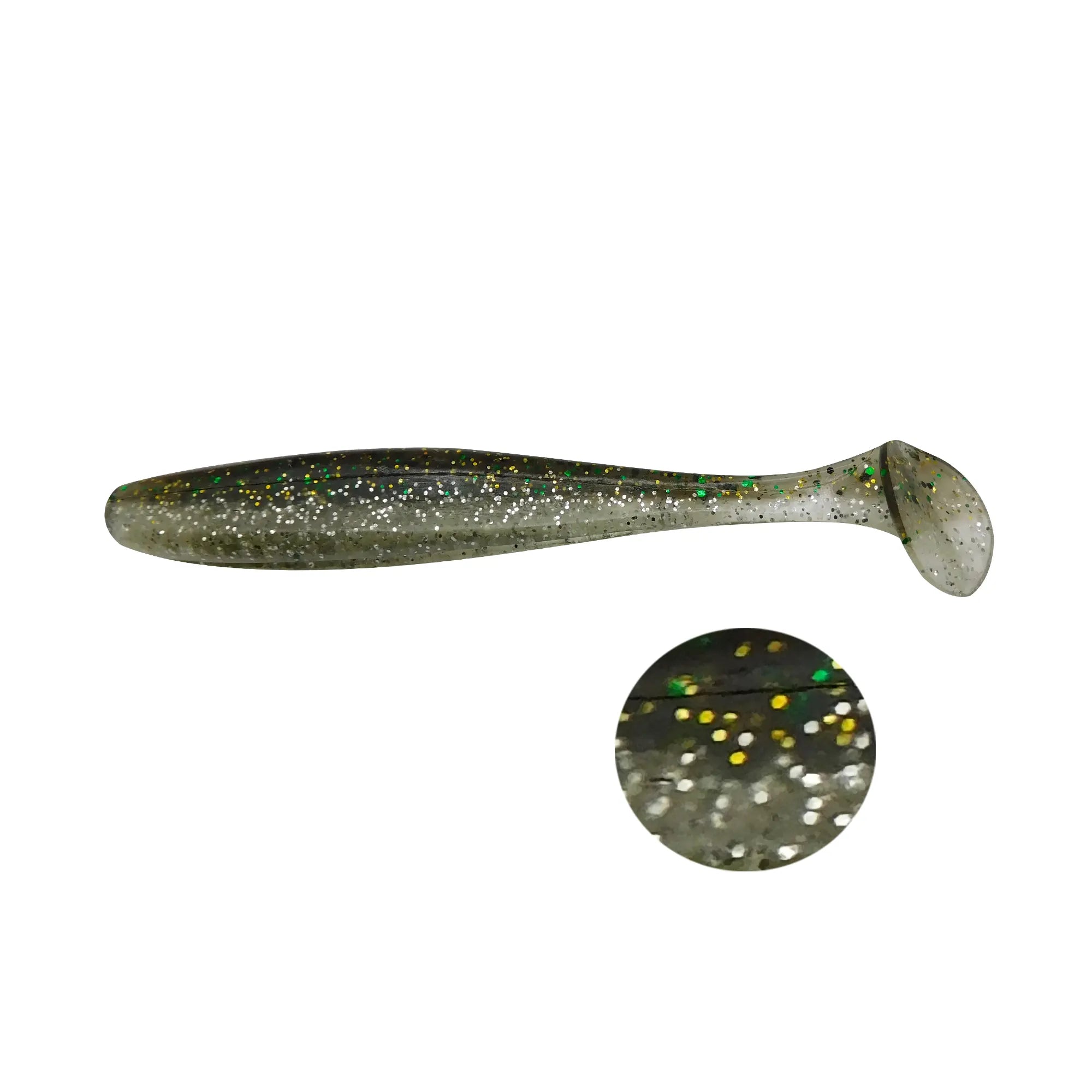 ES Easy Shiner 100mm Paddle Tail Swimbait 6pcs for bass fishing