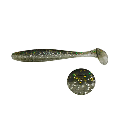 ES Easy Shiner 100mm Paddle Tail Swimbait 6pcs for bass fishing