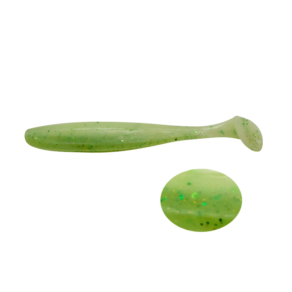 ES Easy Shiner 100mm Paddle Tail Swimbait 12pcs for bass fishing