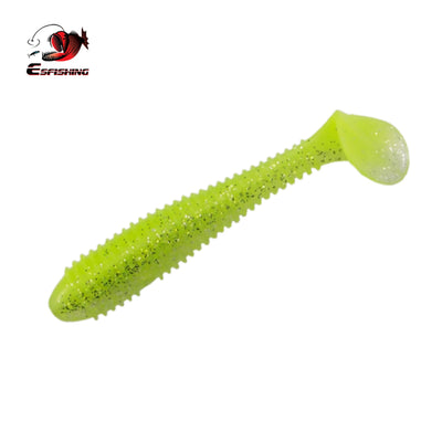Yellow Paddle tail swimbait 100mm