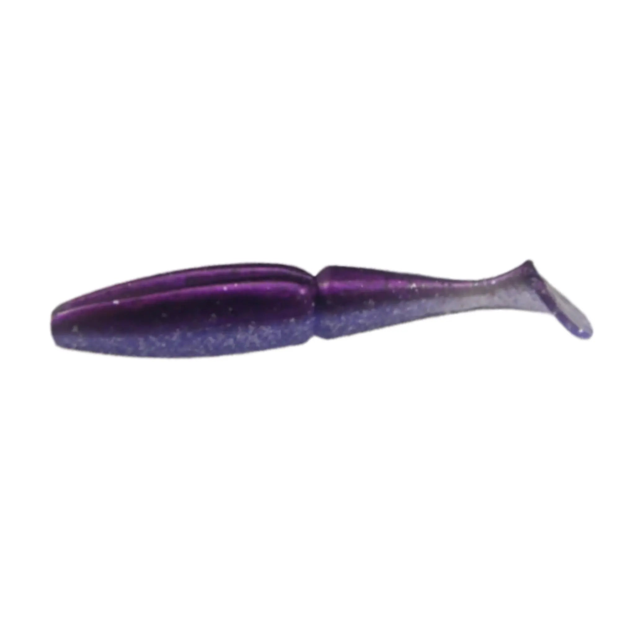 Purple easy shiner paddle tail swimbait 2in