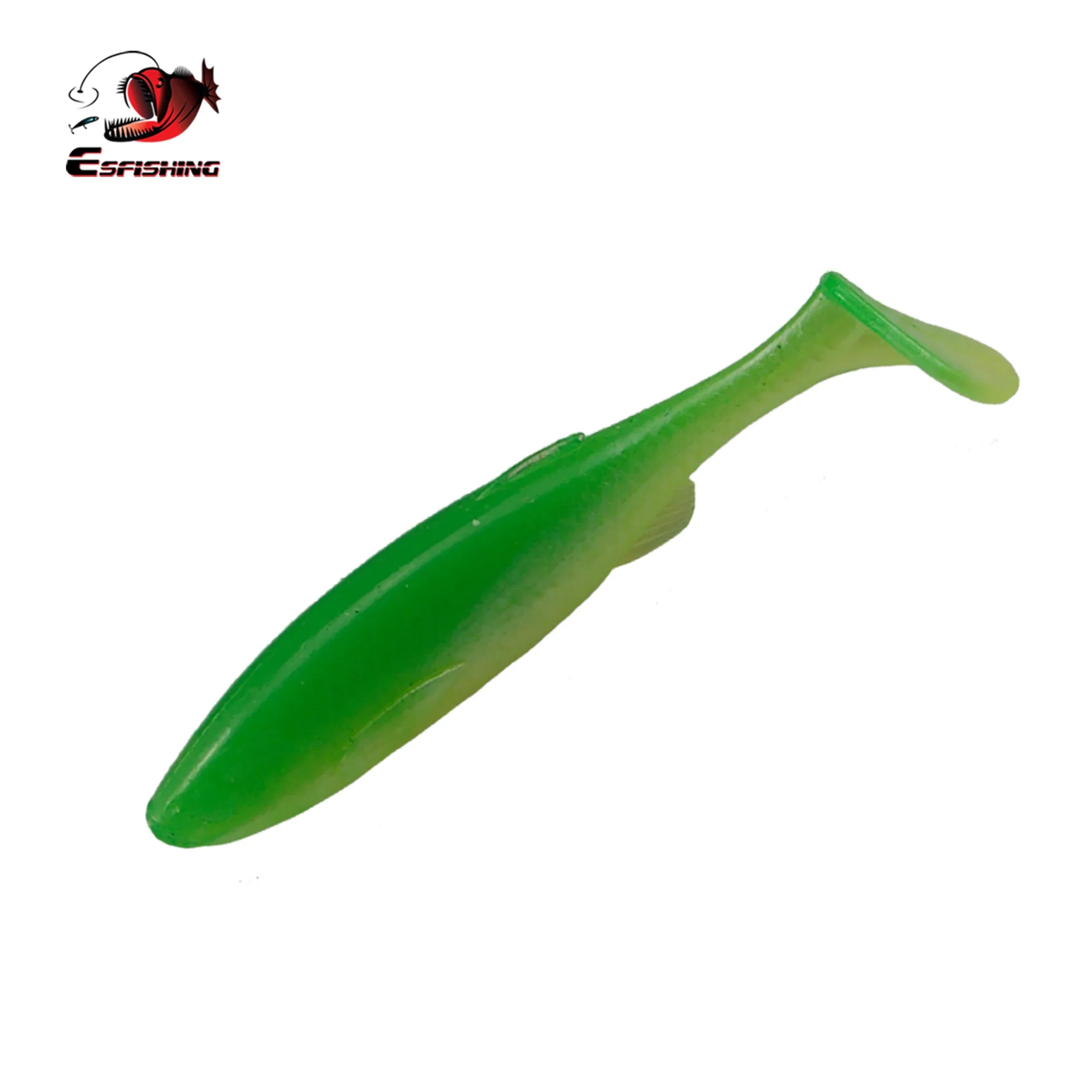 Green big t tail for sea fishing
