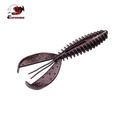 black red craw bait for flipping docks and heavy cover