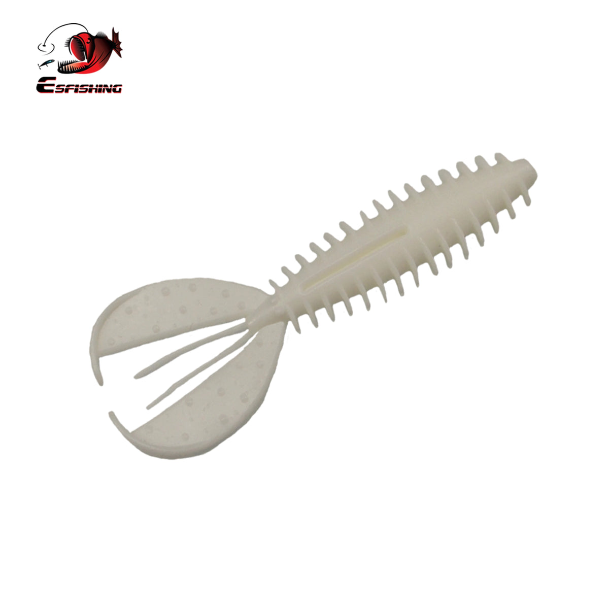 white chunk craw 110mm soft creature bait for targeting bass around structure