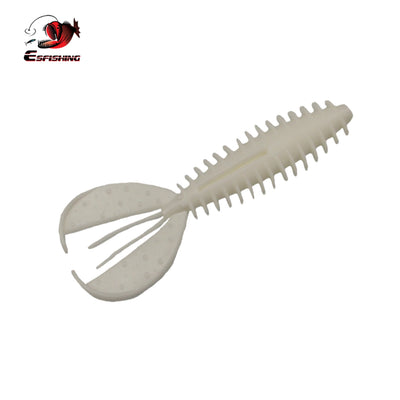 white chunk craw 110mm soft creature bait for targeting bass around structure