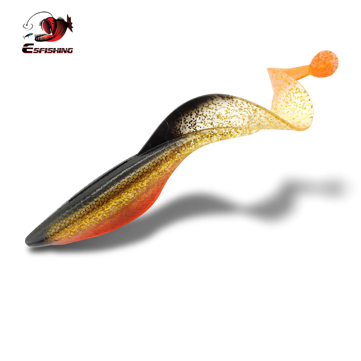 ESFishing Dragon Grub 150mm Heavy Duty Swimbaits for Trophy Bass, Pike, Walleye & Muskie