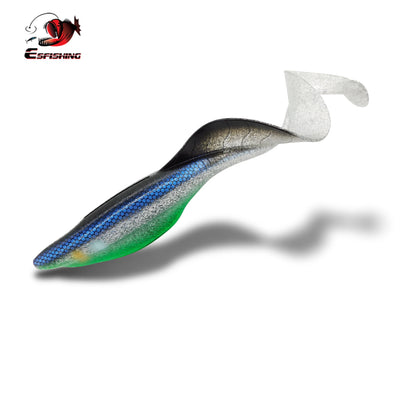 ESFishing Dragon Grub 150mm Heavy Duty Swimbaits for Trophy Bass, Pike, Walleye & Muskie